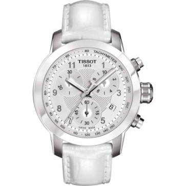 Bracelet de montre Tissot T610033919 Cuir Blanc 16mm
